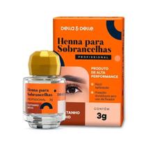 Henna Para Sobrancelhas Castanho Médio 3g - Della & Delle