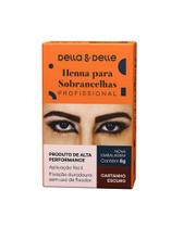 Henna Para Sobrancelhas Della E Delle 8g Castanho escuro