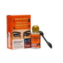 Henna Para Sobrancelhas Della E Delle 8g Castanho Medio