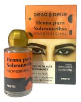 Henna Para Sobrancelhas Della E Delle 8G - Escolha A Preto