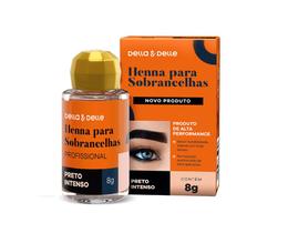 Henna Para Sobrancelhas Della E Delle 8g Preto Intenso