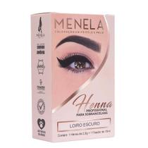 Henna para Sobrancelhas Menela Loiro Escuro 2,5g + Fixador Menela 15ml Henna para Sobrancelhas Menela Loiro Escuro 2,5g + Fixador Menela 15ml
