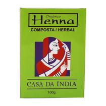 Henna Po Composta Herbal Casa da India