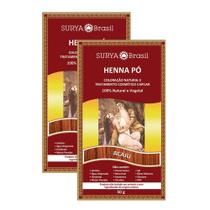 Henna Pó Surya Brasil Acaju Kit com duas unidades Henna Pó Surya Brasil Acaju Kit com duas unidades