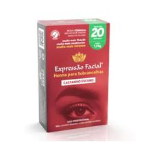 Henna pocket castanho escuro expressão facial hintz 1,25g