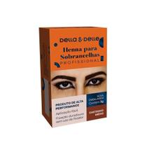 Henna Sobrancelha 3g Castanho Médio - Della&Delle - DELLE&DELLA