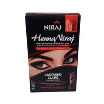 Henna Sobrancelha Castanho Claro 3,5g - Niraj