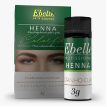 Henna sobrancelhas Castanho Claro Ebelle 3g Henna sobrancelhas Castanho Claro Ebelle 3g