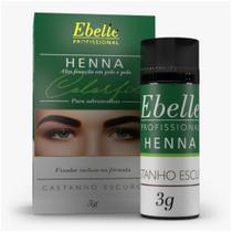 Henna Sobrancelhas Castanho Escuro Ebelle 3g Henna Sobrancelhas Castanho Escuro Ebelle 3g