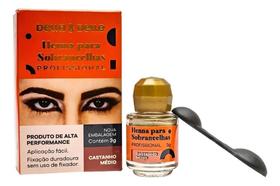 Henna Sobrancelhas Della E Delle 3G Origina Castanho Medio