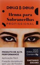 Henna Sobrancelhas Della E Delle Castanho Escuro 8g Henna Sobrancelhas Della E Delle Castanho Escuro 8g