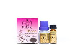 Henna Sobrancelhas Eclépcya Marrom média 3g Henna Sobrancelhas Eclépcya Marrom média 3g