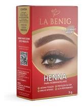 Henna sobrancelhas la benig 3g alta fixação profissional nf