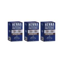 Henna Sobrancelhas New Beauty Cast Medio+Fixador 10Ml-3Un