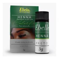 Henna Sobrancelhas Preto Ebelle 3g