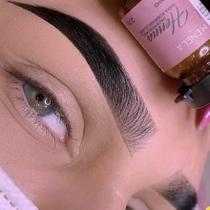 Henna Tint para sobrancelhas Menela Dark Brown com kit de extrato de bambu