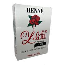 Henné Zilda Pó Preto Forte 30g Alisa e Tinge