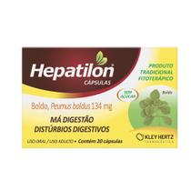 Hepatilon Para Má Digestão Cápsulas Suplemento Kley Hertz