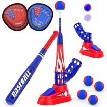 Hepoasky 3 em 1 Kids T-Ball Set Toss Catch Game 3-5 Y