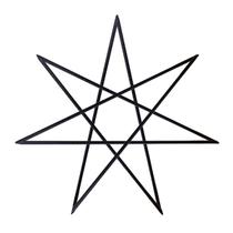 Heptagrama 30cm estrela de 7 pontas Heptagrama 30cm estrela de 7 pontas