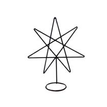 Heptagrama em ferro 30cm Estrela de 7 pontas