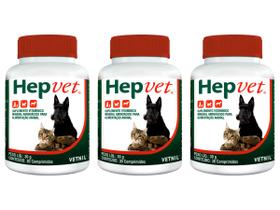Hepvet 30 Comprimidos - Vetnil - 3 Unidades