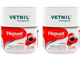 Hepvet Mastigáveis Vetnil - 30 Comprimidos - 2 Unidades