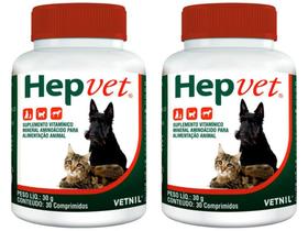 Hepvet vitamina Vetnil Combo 2 unidades- 30 Comprimidos