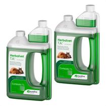 Herbalvet Desinfetante Ourofino 1l Kit Com 2 Unidades