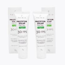 Herbia duo protetor solar fisico pele mista e seca fps 30