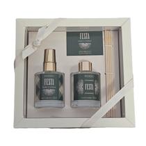 Herbo Kit Mini Difusor e Home Spray 60ml Festa Romã e Canela