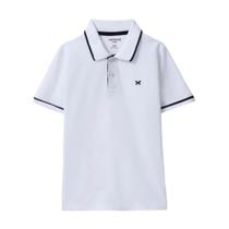 Hering Kids Camisa Polo Basica Branco