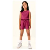 Hering Kids Conjunto Regata e Shorts Canelado Hering Kids Conjunto Regata e Shorts Canelado