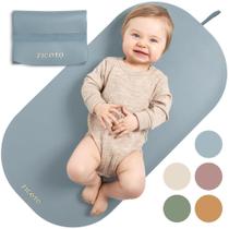 Hermosa Colchoneta Portátil para Cambiar Pañales - Tapete para Cambiar Pañales Impermeable y Fácil de Limpiar - La Perfecta Colchoneta de Cuero Vegano para Viajar