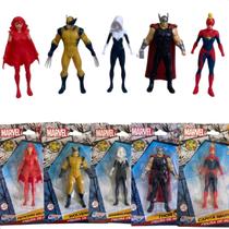Heróis Figura De Ação Coleção Marvel Kit 5 Mini Personagens Bonecos