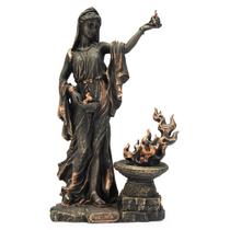 Hestia Deusa Grega Lar e Família Estátua Escultura de Resina