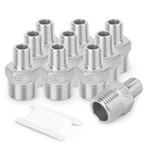 Hex Nipple TAISHER 304 de aço inoxidável de 3/8 polegadas macho x 1/4 de polegada macho Hex Nipple TAISHER 304 de aço inoxidável de 3/8 polegadas macho x 1/4 de polegada macho