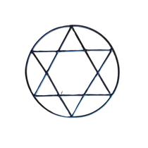 Hexagrama Estrela de 6 pontas para Assentamento 25cm Hexagrama Estrela de 6 pontas para Assentamento 25cm
