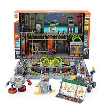 HEXBUG JUNKBOTS Small Factory Habitat Rev's Secret Headquarters, conjunto de brinquedos surpresa, construa e divirta-se com meninos e meninas, brinquedos para crianças, mais de 200 bonecos de construção em ação, para maiores de 5 anos