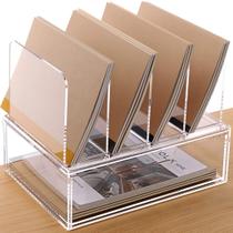 HeZone Clear Acrílico Organizador de Mesa e Acessórios, Oficial