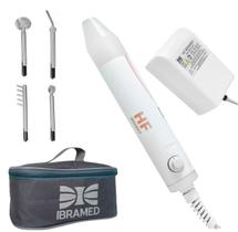 HF Ibramed Aparelho de Alta Frequência para Tratamentos Faciais, Estéticos e Podologia com Kit de Eletrodos