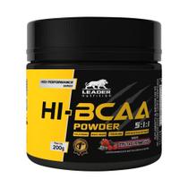 Hi-BCAA Powder 5:1:1 - 200g Frutas Vermelhas - Leader Nutrition