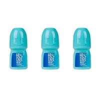 Hi & Dri Roll-on Unscented Kit 3 Un - Desodorante Azul 50ml