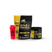 Hi-Whey Protein Refil 900g + Hi-Creatina 150g + Coqueteleira - Leader Nutrition