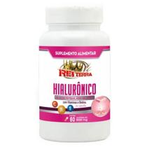Hialurônico Colágeno Biotina e Vitaminas 60 cápsulas - Rei Terra Unissex Produto Natural Pote Pequeno