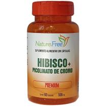 Hibisco + Picolinato De Cromo Premium 60 Cápsulas 500mg