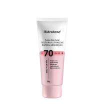 Hidrabene Protetor Solar Facial Textura Ultra Leve FPS70 50g