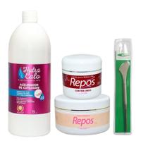 Hidracalo 1 Litro + Creme Ureia 120gr+Creme Esfoliante 250gr Spa Plástica Pés