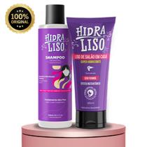Hidraliso Super Hidratante Alisante de Chuveiro 200ml - Hidraliso Shampoo Preparatório 250ml