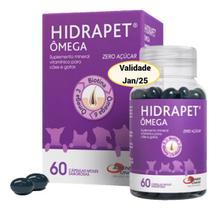 Hidrapet Ômega Zero Açúcar Com 60 Cápsulas Agener Para Cães E Gatos